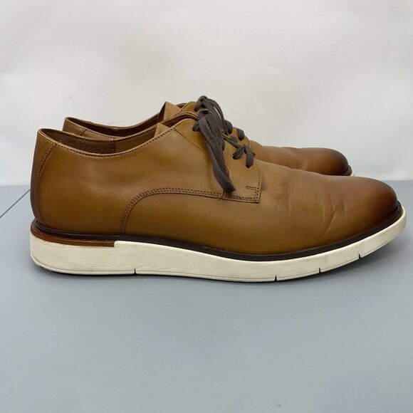 Allen Edmonds Carson Hybrid Derby Shoes Walnut Brown Mens 11 D - Picture 1 of 13